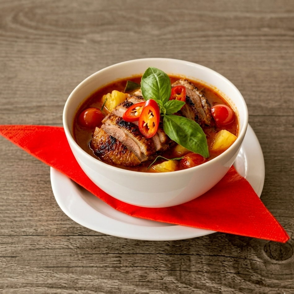 Red curry/Green curry met eendenborstfilet